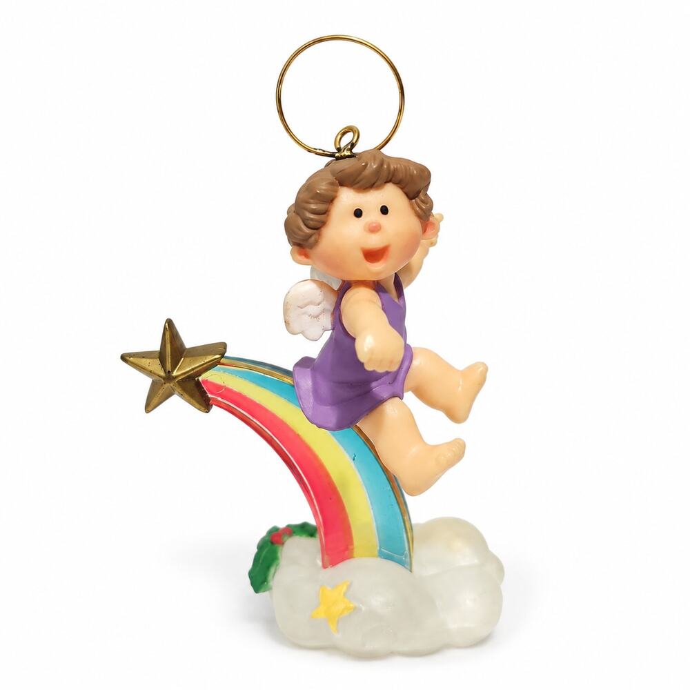Hallmark Rainbow Angel Ornament Cherub 1983 Vintage Christmas Tree Decoration